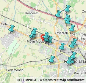 Mappa Via Adige, 42124 Reggio nell'Emilia RE, Italia (2.0135)