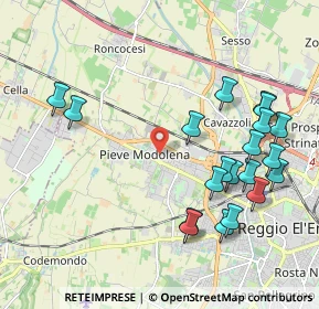 Mappa Via Adige, 42124 Reggio nell'Emilia RE, Italia (2.2945)