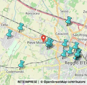 Mappa Via Adige, 42124 Reggio nell'Emilia RE, Italia (2.48176)