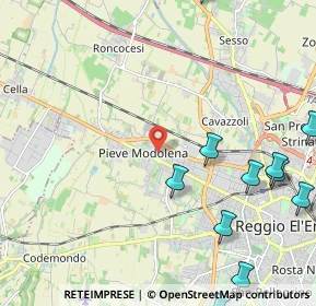 Mappa Via Adige, 42124 Reggio nell'Emilia RE, Italia (3.41571)