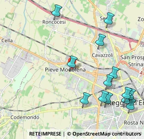 Mappa Via Adige, 42124 Reggio nell'Emilia RE, Italia (2.62385)