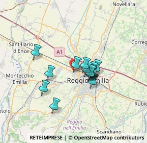 Mappa Via Adige, 42124 Reggio nell'Emilia RE, Italia (4.78857)