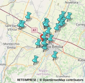 Mappa Via Adige, 42124 Reggio nell'Emilia RE, Italia (6.356)