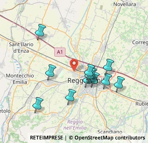 Mappa Via Adige, 42124 Reggio nell'Emilia RE, Italia (6.68667)