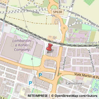 Mappa Via Hiroshima, 2/a-b, 42124 Reggio nell'Emilia, Reggio nell'Emilia (Emilia Romagna)
