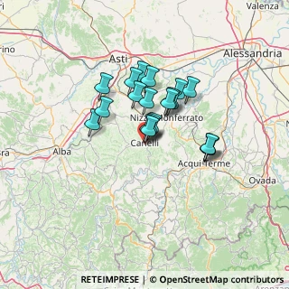 Mappa Via Luigi Bosca, 14053 Canelli AT, Italia (9.5805)