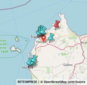 Mappa Unnamed Road, 91100 Trapani TP, Italia (11.08)