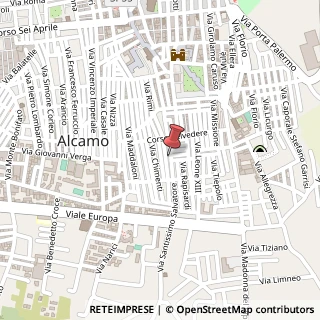 Mappa Via Santissimo Salvatore, 213, 91011 Alcamo, Trapani (Sicilia)