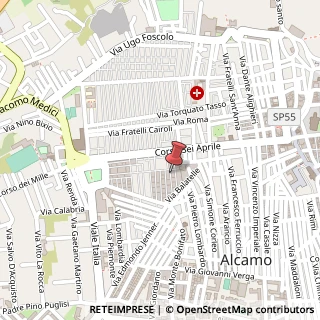 Mappa Via Galatea, 10, 91011 Alcamo, Trapani (Sicilia)