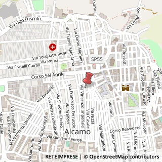 Mappa Via Vittorio Veneto, 60, 91011 Alcamo, Trapani (Sicilia)
