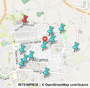 Mappa Via Manno Vito Tenente, 91011 Alcamo TP, Italia (0.54182)