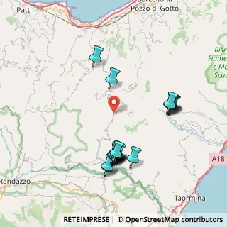 Mappa SS 185, 98050 Fondachelli-Fantina ME, Italia (8.8885)