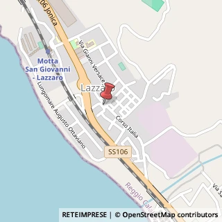 Mappa Corso Italia, 22, 89065 Lazzaro RC, Italia, 89065 Motta San Giovanni, Reggio di Calabria (Calabria)