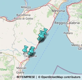 Mappa A18 Messina - Catania, 98027 Roccalumera ME, Italia (8.56417)