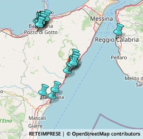 Mappa A18 Messina - Catania, 98027 Roccalumera ME, Italia (17.479)