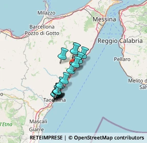 Mappa A18 Messina - Catania, 98027 Roccalumera ME, Italia (10.75118)