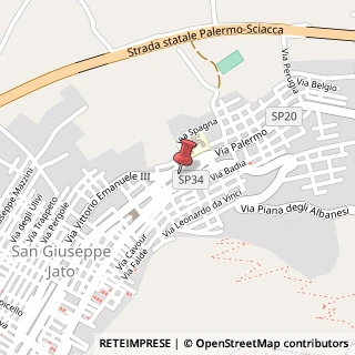Mappa Via porta palermo 102, 90048 San Giuseppe Jato, Palermo (Sicilia)