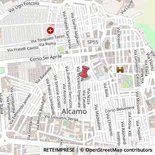 Mappa Via Vittorio Veneto, 104, 91011 Alcamo, Trapani (Sicilia)