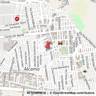 Mappa Via Ten Mariano Manno, 2, 91011 Alcamo, Trapani (Sicilia)