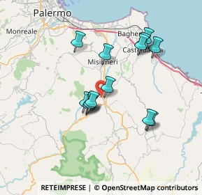 Mappa Contrada Balestreros, 90030 Bolognetta PA, Italia (6.79357)