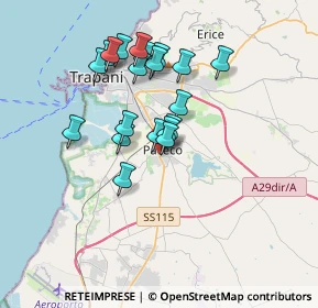 Mappa Via Sanseverino, 91027 Paceco TP, Italia (3.372)