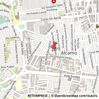 Mappa Via Giuseppe Sirena, 29, 91011 Alcamo, Trapani (Sicilia)