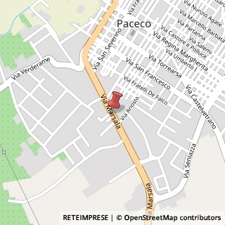 Mappa Via Marsala, 61, 91027 Paceco, Trapani (Sicilia)