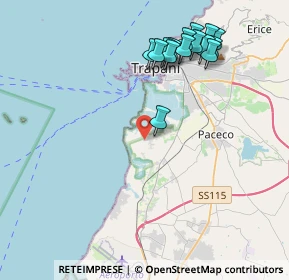 Mappa Via Garibaldi in Nubia, 91027 Paceco TP, Italia (4.86733)