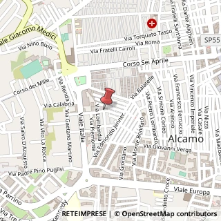 Mappa Via Sicilia, 5, 91011 Alcamo, Trapani (Sicilia)