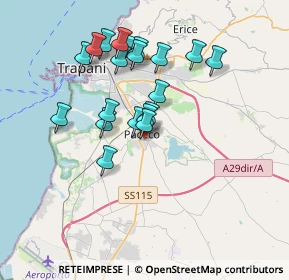 Mappa Via San Francesco, 91027 Paceco TP, Italia (3.554)