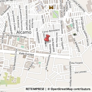 Mappa Via Chimenti, 170, 91011 Alcamo TP, Italia, 91011 Alcamo, Trapani (Sicilia)