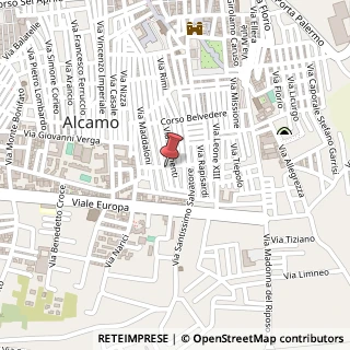 Mappa Via Armando Diaz, 263, 91011 Alcamo, Trapani (Sicilia)