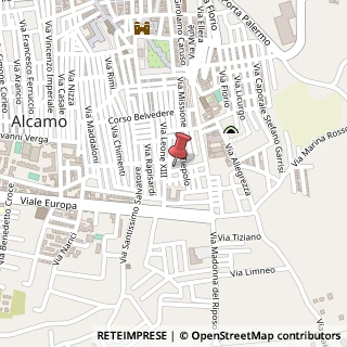 Mappa Via Bernini, 52, 91011 Alcamo, Trapani (Sicilia)