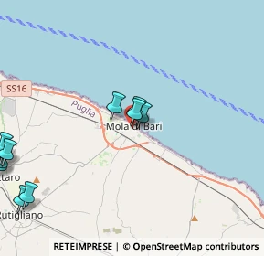 Mappa Via Cesare Battisti, 70042 Mola di Bari BA, Italia (5.79182)