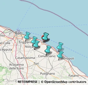 Mappa Via Cesare Battisti, 70042 Mola di Bari BA, Italia (8.48273)