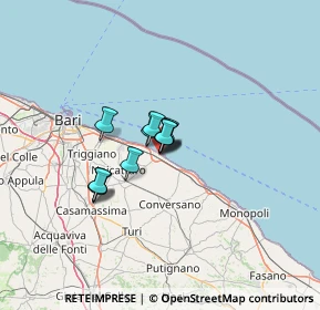 Mappa Via Cesare Battisti, 70042 Mola di Bari BA, Italia (7.28818)