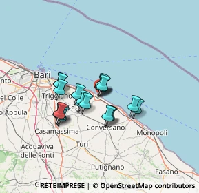 Mappa Via Cesare Battisti, 70042 Mola di Bari BA, Italia (10.2825)