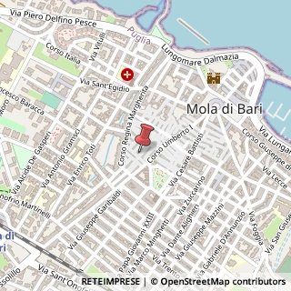 Mappa Via Ciro Menotti, 5, 70042 Mola di Bari, Bari (Puglia)