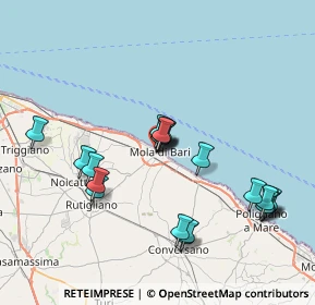 Mappa Via Ciro Menotti, 70042 Mola di Bari BA, Italia (8.21)