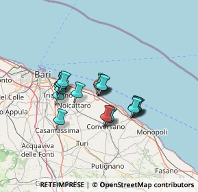 Mappa Via Francesco Crispi, 70042 Mola di Bari BA, Italia (10.595)