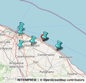 Mappa Via Francesco Crispi, 70042 Mola di Bari BA, Italia (11.43833)