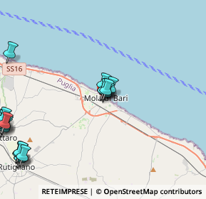 Mappa Via Mazzarelli, 70042 Mola di Bari BA, Italia (6.2035)