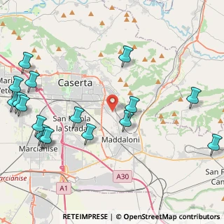 Mappa Via Bersaglia Comunale, 81100 Caserta CE, Italia (6.07235)