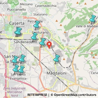 Mappa Via Bersaglia Comunale, 81100 Caserta CE, Italia (2.88636)