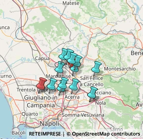 Mappa Via Bersaglia Comunale, 81100 Caserta CE, Italia (10.55333)