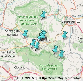 Mappa Via San Martino, 82016 Montesarchio BN, Italia (4.90727)