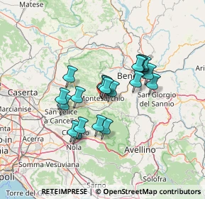 Mappa Via San Martino, 82016 Montesarchio BN, Italia (11.2215)
