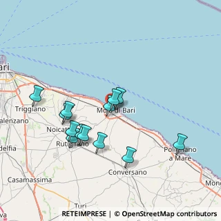 Mappa Via Pietro Nenni, 70042 Mola di Bari BA, Italia (7.42615)
