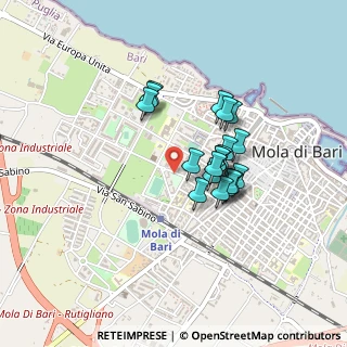 Mappa Via Pietro Nenni, 70042 Mola di Bari BA, Italia (0.348)