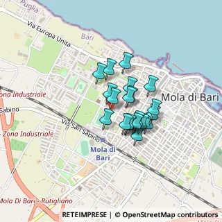 Mappa Via Pietro Nenni, 70042 Mola di Bari BA, Italia (0.2955)